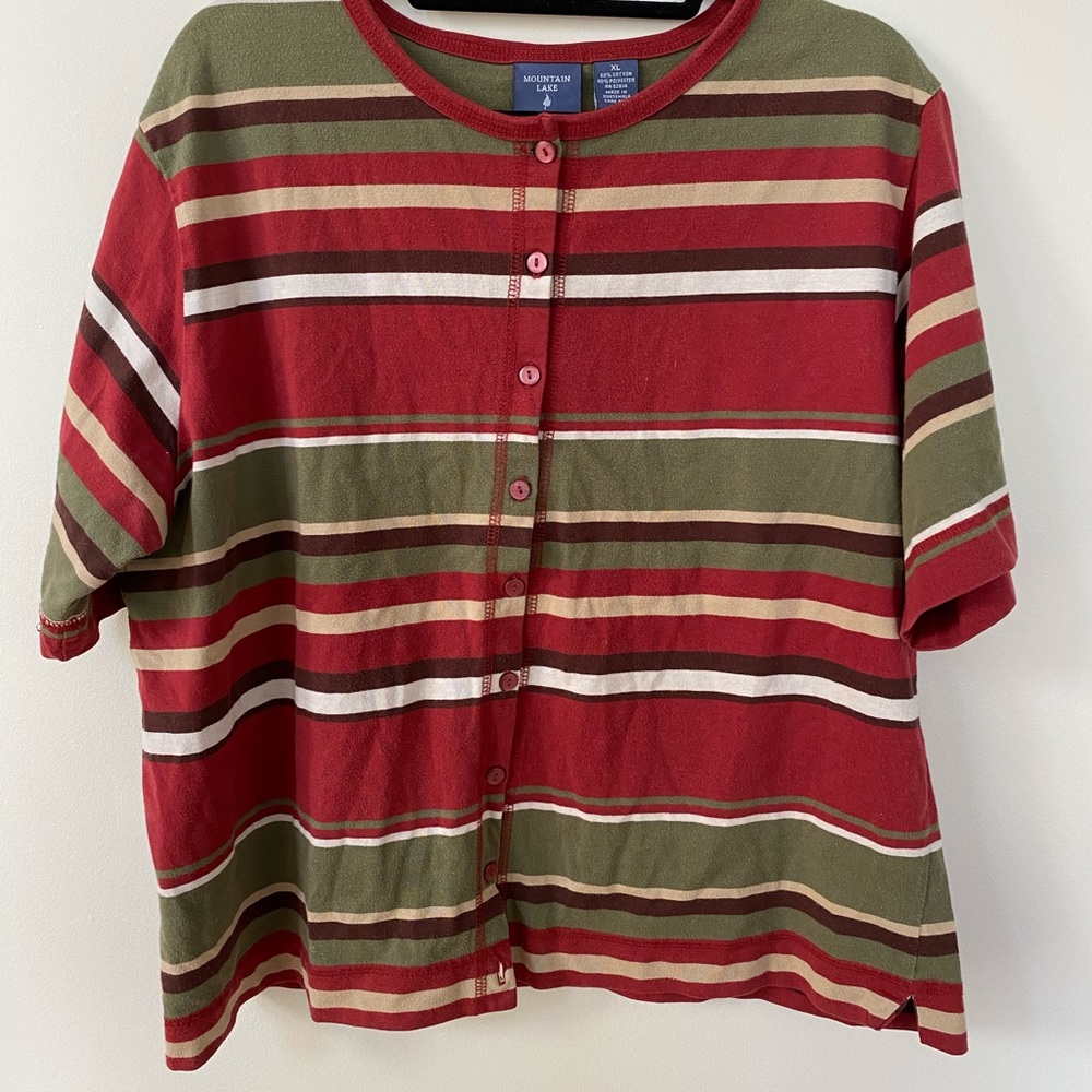Striped button up shirt